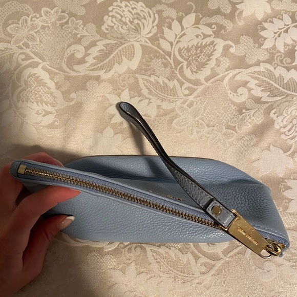 Michael Kors Powder Blue Leather Wristlet - Picture 5 of 7